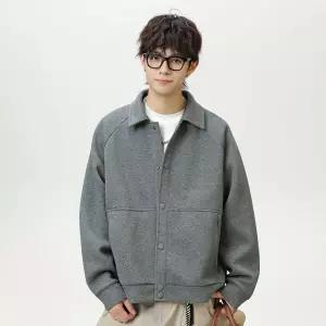 코디코치 랜더 자켓 심플 버튼업 점퍼 데일리 스트릿 캠퍼스룩 루즈핏 베이직 아우터