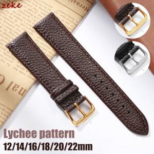 유니버셜 가죽 시계줄 12mm 여성용 스트랩 슬림 손목밴드 메탈 골드 실버 버클 팔찌