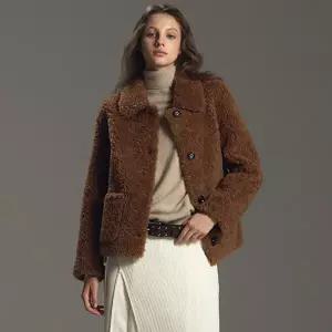 리오벨 25 FW 호주산 100% 컬링 양모 하프코트