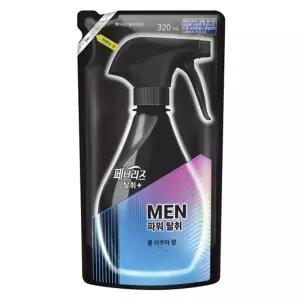 페브리즈 MEN 맨 쿨아쿠아향 섬유탈취제 320ml 리필/정전기/방지/스프레이/향균/페브리지/섬유/탈취제/강력