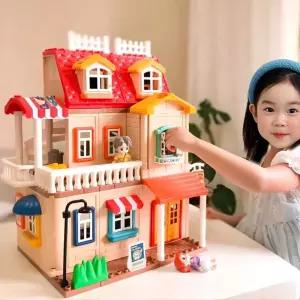 대형 블록 블럭 조립 주택 빌라 DIY 여아 어린이 선물