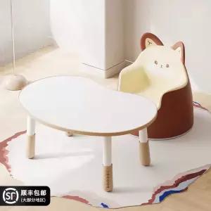 어린이 유아 테이블 책상 유치원 소형 원목 의자 세트