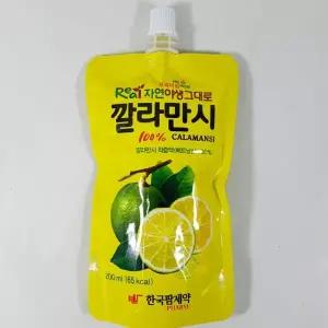 한국팜제약 프리미엄 리얼 자연 그대로 깔라만시 100% 착즙액 200ml 3개