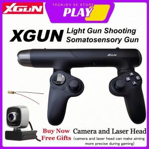 XGUN 라이트 건 슈팅 체감형 게임 컨트롤러 스위치/PC/PS4 호환 무선 블루투스 게임패드 카메라 포함 선물