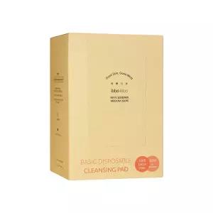 베이직 일회용해면 M 200매 1개 5x7.5x4p 화장솜 관리실 홀타입 각질케어 클렌징 세안용 거즈