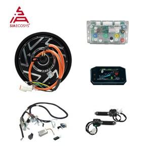 QS 모터 QS219 10x2.15인치 1500W V1 전기 스쿠터 BLDC 허브 72V (파드라이버 ND72260-X80 컨트롤러 포함)