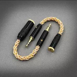 앰프 변환젠더 케이블 밸런스 암 DAC 3D 4.4mm 호환 밸런스드 A 3.5mm XLR 젠더
