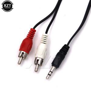 1.2m 3.5mm 잭 Aux-2RCA 오디오 비디오 케이블 스테레오 Y 분배기 AV 어댑터 PC DVD TV VCR 스피커 카메라 용 2RCA 코드 와이어