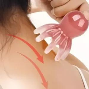 문어 괄사 마사지기 휴대용 두피 지압기 경락 얼굴 어깨 손발 전신 마사지 홈케어 선물 P6416A