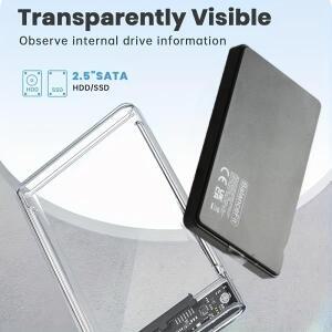 2.5인치 SATA USB3.1 HDD 외장 케이스 SSD 스지 5Gbps 4TB to 3.0