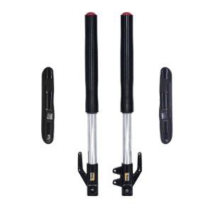 미니 피트 몽키 바이크 더트 CRF KLX(블랙-레드)용 충격 보호 커버가 있는 630MM 전면 반전 포크 45MM/48MM