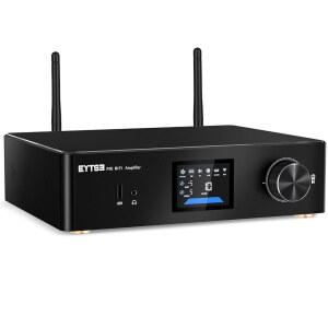 ESS ES9023Q2M DAC 및 TI TPA3255DD 앰프가 장착된 EYTSE P30 300W x 2 멀티룸 스트리밍 앰프 스테레오 뮤직 스트리머, 3인치 LCD 화면, WiFi, BT, 리모컨, PC 입력, HDMI ARC, 광학, RCA I/O 포트