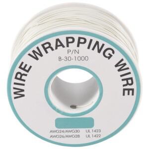 간편 사용 305M 백색 PVC 코팅 주석 도금 구리선 와이어 랩핑 30AWG 케이블 롤