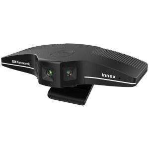INNEX C831 180 파노라마 4K 광각 웹캠(마이크 포함) 윈도우 맥용 AI 얼굴 추적 회의실 허들 공간을 위한 유연한 시야각을 갖춘 이지 셋업 회의실 카메라