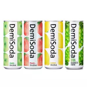 데미소다 애플12개+레몬6개+복숭아6개+청포도6 250ml 30개