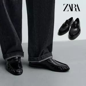자라 ZARA 남성 페니 로퍼 드레스 포멀 구두 2685 블랙