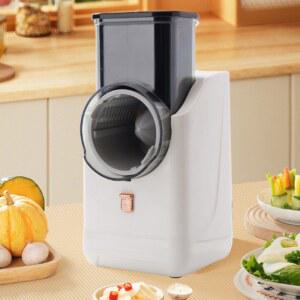 전동 자동 슬라이서 깍뚝 가정용 채칼 썰기 돌돌이 그레이