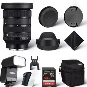시그마 24-70mm f2.8 DG DN II 아트 렌즈 소니 E 풀 프레임 형식 6가지 SLD 요소 둥근 11-블레이드 Godox