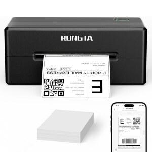 롱타 4x6 블루투스 열 배송 라벨 프린터, 아마존 FBA, Shopify, FedEx용 무선 제조업체 | Windows /Mac / Android iOS(블랙)와 호환 가능