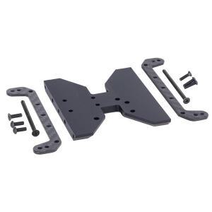 카본 파이버 섀시 스키드 플레이트 트랜스미션 플레이트 1 10 RC 크롤러 카 Axial SCX10 Capra 1.9 UTB F9
