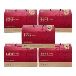 종근당건강 6년근 홍삼녹용 프리미엄 (50ml x 30포) 5박스 (hi)