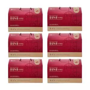 종근당건강 6년근 홍삼녹용 프리미엄 (50ml x 30포) 6박스 (hi)