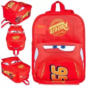 245284 Disney 아동용 카 백팩 라이트닝 맥퀸 미니 여아 남아 학교 용품 유치원 어린이집 배낭 개학 가방
