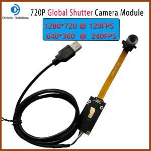 글로벌 셔터 카메라 모듈 720P 1MP OV9281 USB 웹캠 흑백 하이 프레임 레이트 액션 캡처 윈도우 라즈베리