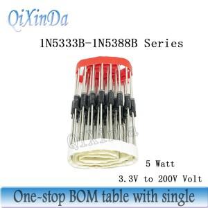 20 개세트 5W 제너 다이오드 3.3V 5.1V 6V 6.2V 7.5V 10V 11V 12V 1N5333B1N5349B CASE17