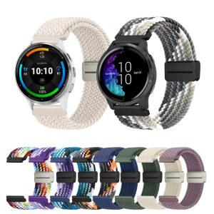 가민피닉스 GARMIN VIVOACTIVE 5VENU 스트랩용 55 255 965 265 2022MM 자석 158 PLUSVENU 3FORERUNNER 645 745 땋은 밴드 음악
