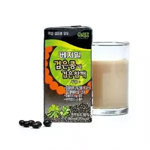 [베지밀] 검은콩과 검은참깨 두유 190ml*72팩