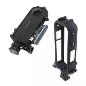 [에이치플러스몰]인스타360 X3 호환 1/4 나사 마운트 핫슈 범퍼 케이스 바디케이스