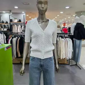 시슬리/애플아울렛/레이스 카라 케이블 가디건형 니트 SAKC42531