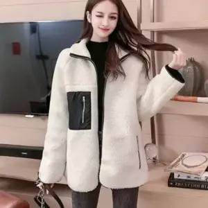 친절한탄씨 리버서블 양면 플리스 후리스 점퍼 양털 보온 재킷 뽀글이 디자인 아우터 양면후리스
