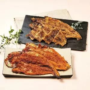 100%참숯불로 구운 바비큐 황태구이 간장맛 120g x 2팩 + 고추장맛 120g x 2팩