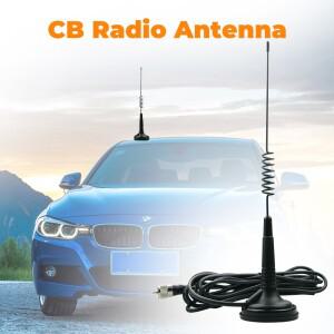 26-28MHz CB 무전기 안테나 Mag-1345 마그네틱 베이스(4미터 피더 케이블 포함) 27MHz 고이득 PL259 커넥터