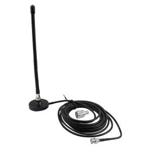 강력한 cb무전기 안테나  마그네틱 베이스가 있는 27MHz 소프트 휩  PL259 어댑터 및 300cm 케이블  신호