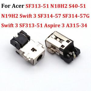 1x 노트북 DC 잭 전원 충전 커넥터 포트 Acer N18H2 S40-51 SF314-57 Swift 3 Aspire A315-34