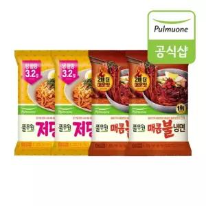 풀무원 저당 생쫄면(460g)x2개+매콤 불냉면(403g)x2개