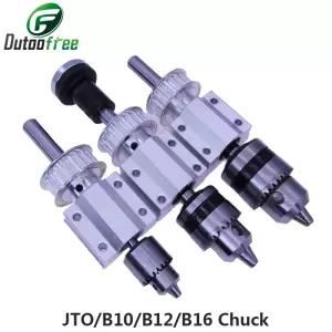 DIY 목공 절단 전원 스핀들 연삭 소형 선반 액세서리 JTO/B10/B12/B16 드릴 척 세트