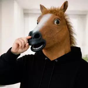 재밌는 말가면 동물가면 인형탈 할로윈 분장 파티 인생네컷모자 쓸데없는 쓸모없는 킹받는선물