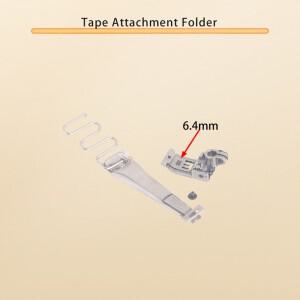6.4mm 니들 스페이스 테이프 부착 폴더 DaY443 커버 스티치 기계용 입구 사이즈 (주키  페가수스  시루바
