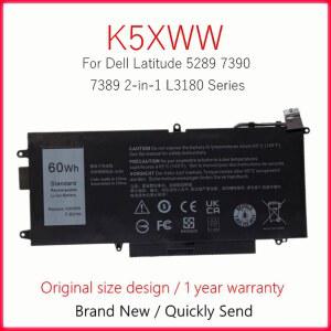 DELL Latitude 5289 E5289 7390 7389 2 in 시리즈 L3 80 K5XWW P29S 6CYH6 7 TG4 725KY N 8GG 용 7.6V 60wh 노트북 배터리