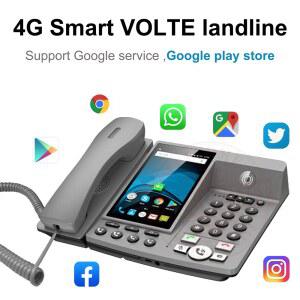 벽걸이전화기 스마트 LTE 4G 안드로이드 전화 무선 네트워크 SIM GLOB WIFI 비디오 휴대 유선