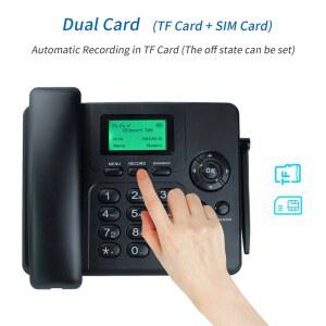 벽걸이전화기 듀얼 SIM 카드 무선 2G 라디오 스탠바이 전화 실내 MP3 FM 안테나 GSM