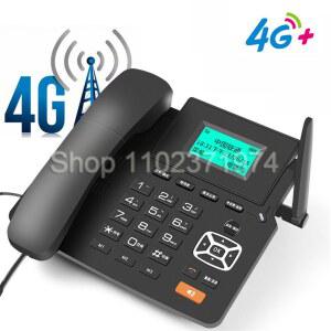 벽걸이전화기 4G WIFI 무선 통화 GSM 데스크탑 사무실 LCD 핸즈프리 전화 디스플레이 SIM 카드