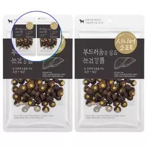 쌍문상회 지금 필요한 시니어소프트 노령견 간식 눈건강롤 100g 2P 반려견 스낵