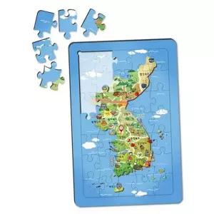 [하프클럽/브이와이]학습  초등 아이들지도퍼즐 지리 퍼즐 지도