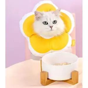 [반려] 수술 옐로우 S 플라워 키티요요 1P 넥카라 고양이