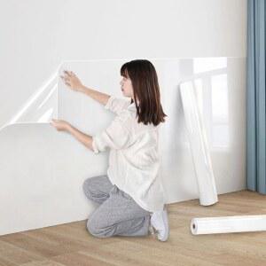 액자몰딩 45CM 정전기 보호 스티커 방수 투명 흡착 방지 먼지 접착 필름